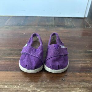💜 TOMS Toddler Classics – Purple Canvas – Size 4T 💜
